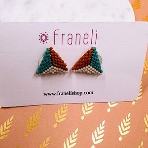 Handmade Japanese Miyuki Beads Stud Earrings
